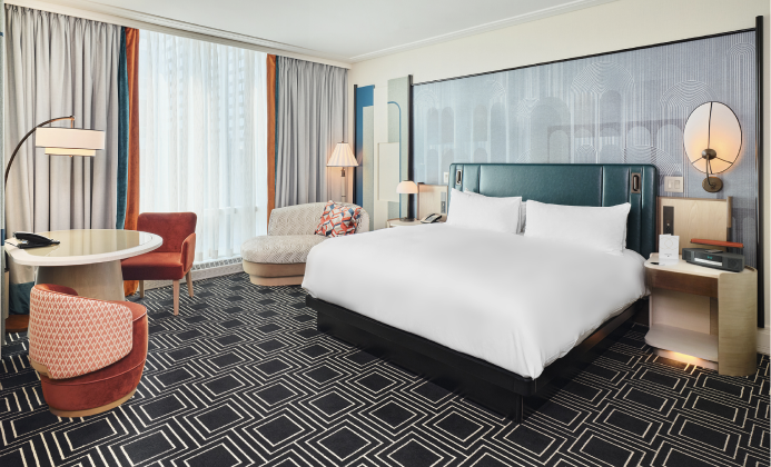 Superior King room at the Sofitel Montreal Golden Mile